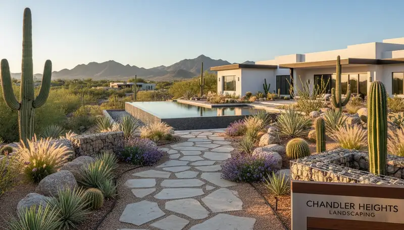 Professional landscaping services in Chandler AZ enhancing residential outdoor spaces