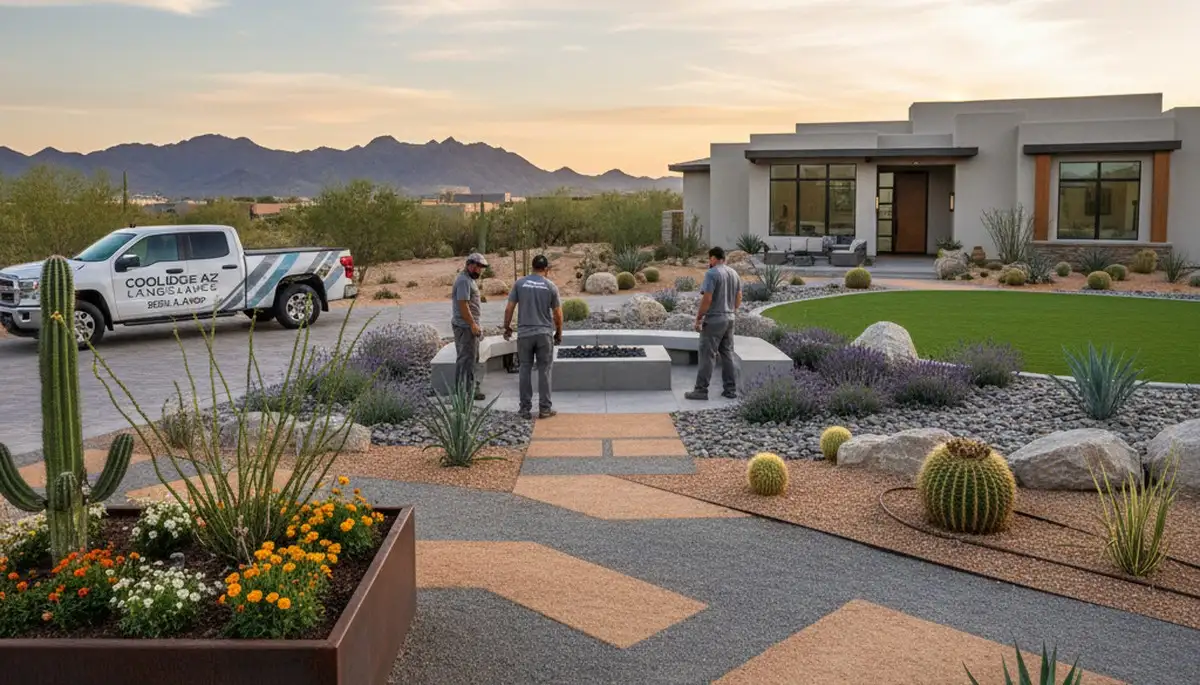 Professional landscaping services in Chandler AZ creating lush lawns and outdoor spaces