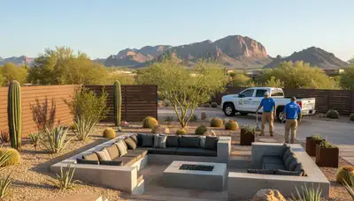 Professional landscaping services in Chandler, AZ enhancing residential outdoor spaces