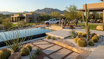 Professional landscaping services in Chandler AZ enhancing residential outdoor spaces