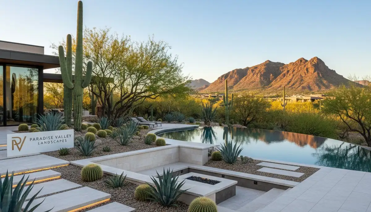 Professional landscaping services and lush backyard design in Chandler, AZ