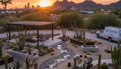 Professional landscaping services in Chandler AZ creating lush green lawns and outdoor designs