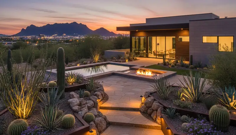 Professional landscaping services in Chandler AZ creating beautiful residential outdoor spaces