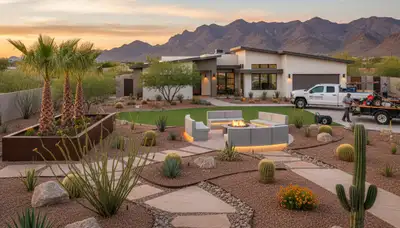 Professional landscaping services in Chandler AZ enhancing residential outdoor spaces