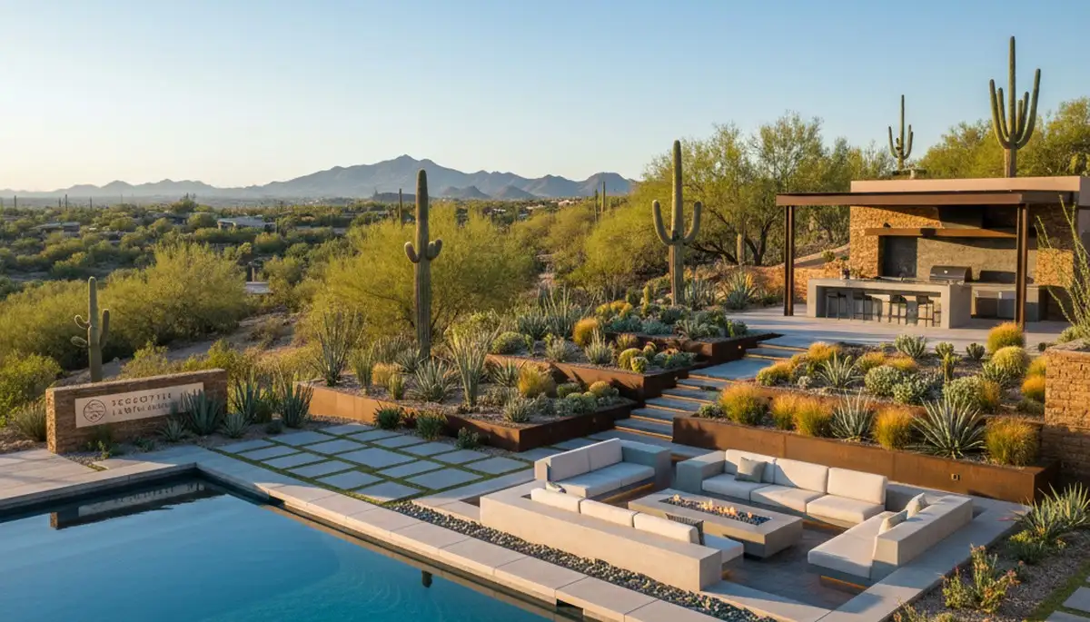 Professional landscaping services in Chandler AZ enhancing outdoor yards and garden designs
