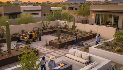 Professional landscaping services in Chandler AZ enhancing residential outdoor spaces