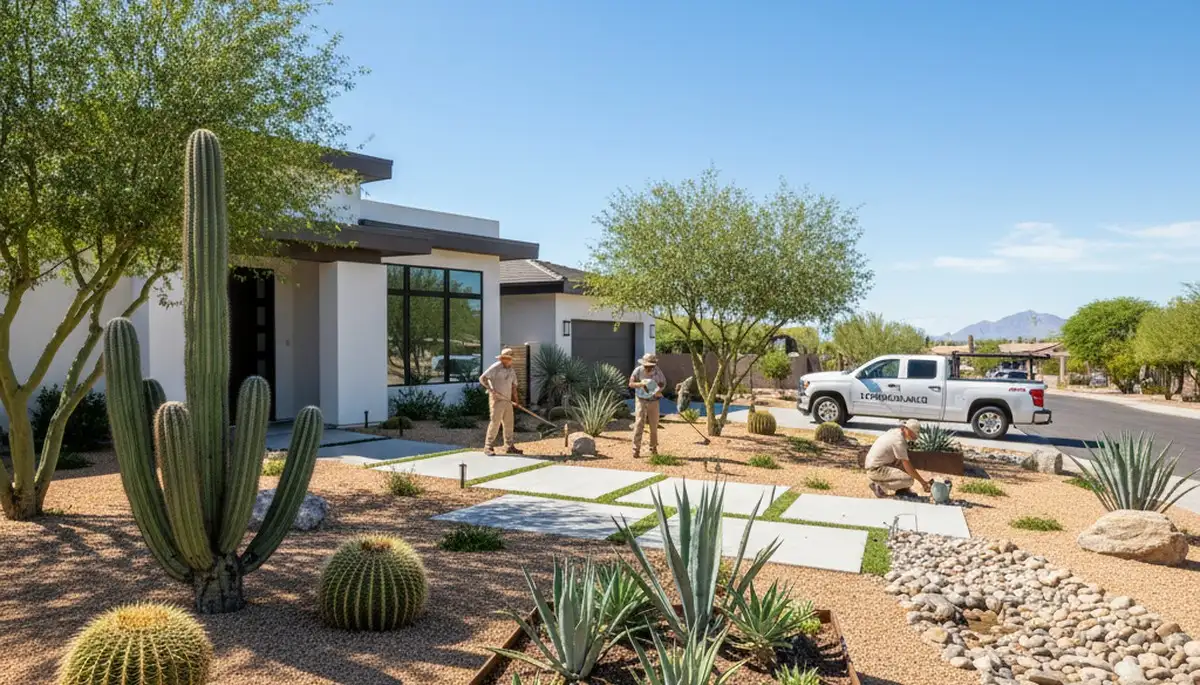 Professional landscaping services in Chandler AZ creating beautiful outdoor spaces